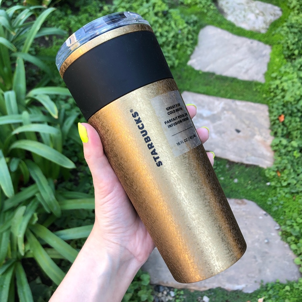 LAST ONE! STARBUCKS FALL 2021 GOLD TUMBLER 16oz
